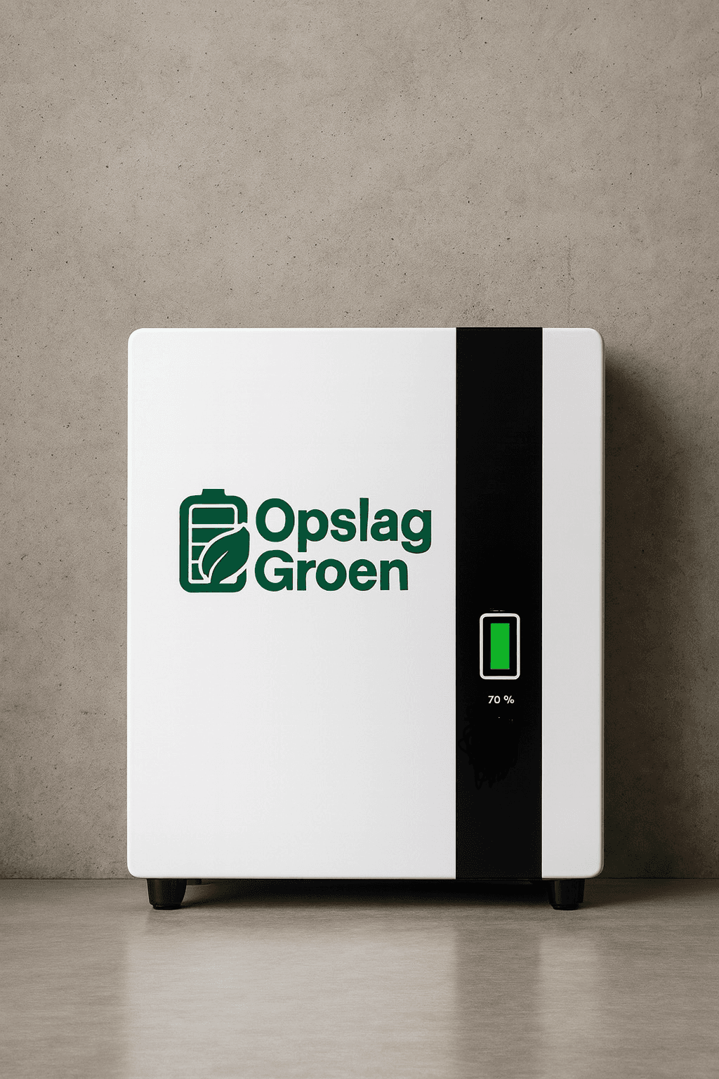 5 kWh Thuisbatterij voor aan de muur - Opslag Groen